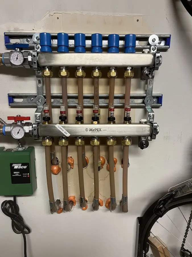 Plumber performing Gas Line Installation at a residential property in East Palo Alto